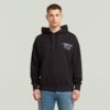 Trui met grafische print en capuchon Trui met grafische print en capuchon