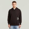 Trui met grafische print en capuchon Trui met grafische print en capuchon