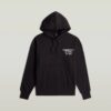 Trui met grafische print en capuchon Trui met grafische print en capuchon