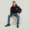 Trui met grafische print en capuchon Trui met grafische print en capuchon