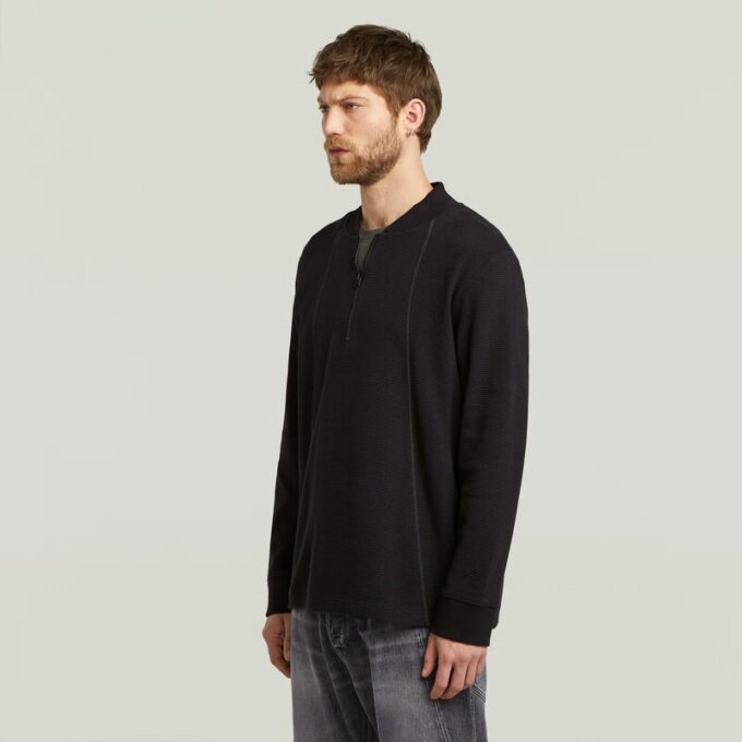 Tweeter A-lijn T-shirt met halve rits Tweeter A-lijn T-shirt met halve rits