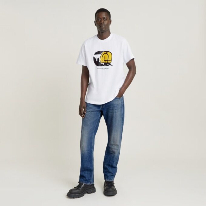 Unisex Jeans Cartoon Los T-shirt Unisex Jeans Cartoon Los T-shirt