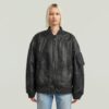Unisex leren Macro Ballon Bomber Unisex leren Macro Ballon Bomber