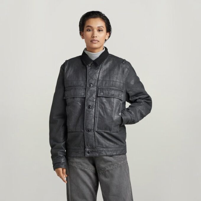 Unisex Utility-jas met klepzak en voering Unisex Utility-jas met klepzak en voering