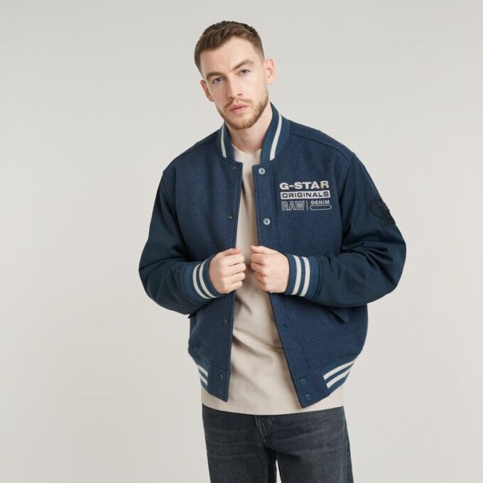 Varsity wollen bomberjack Varsity wollen bomberjack