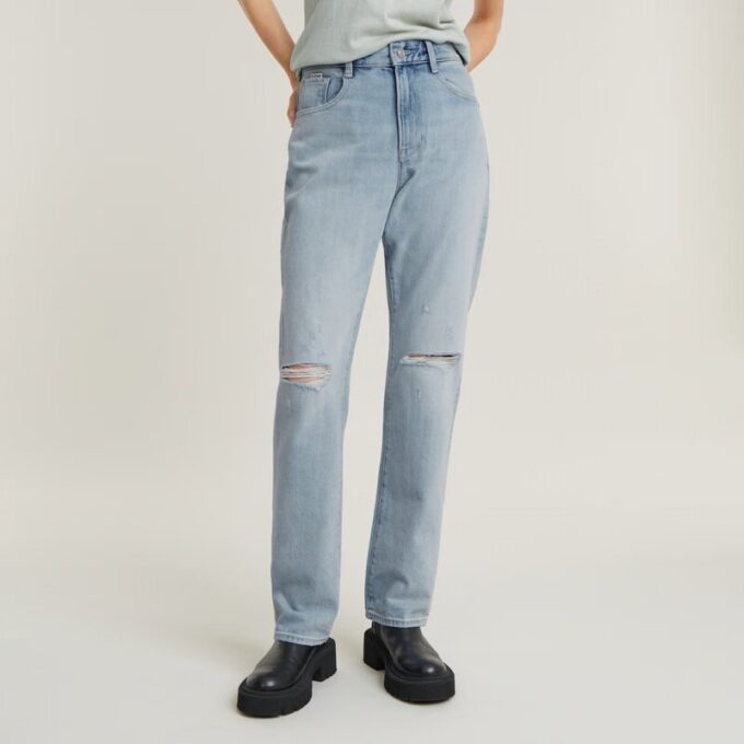 Viktoria hoge rechte jeans