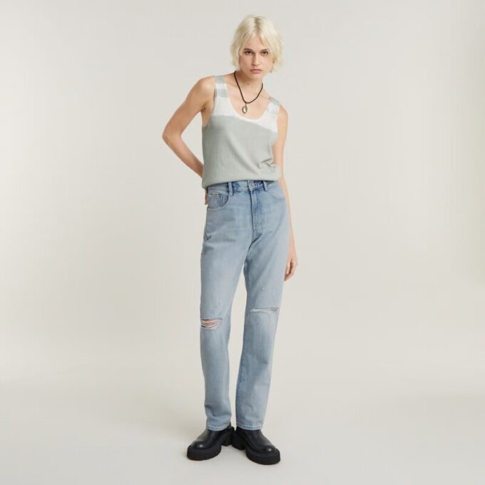Viktoria hoge rechte jeans