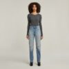 Viktoria hoge rechte jeans