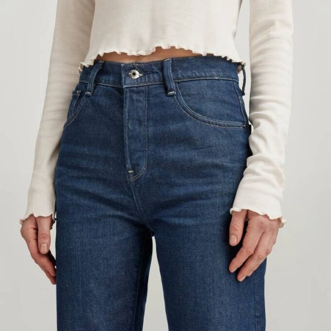 Viktoria hoge rechte jeans