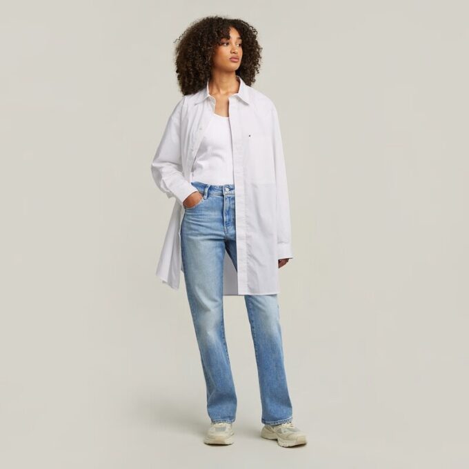 Viktoria hoge rechte jeans