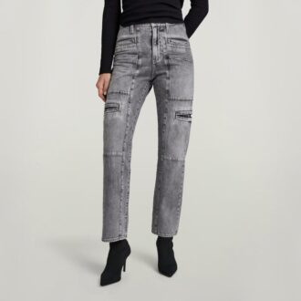Viktoria Utility High Straight Jeans