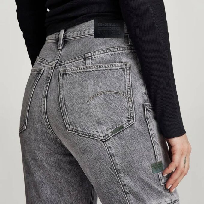 Viktoria Utility High Straight Jeans
