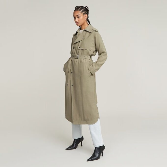 Vloeibare trenchcoat Vloeibare trenchcoat