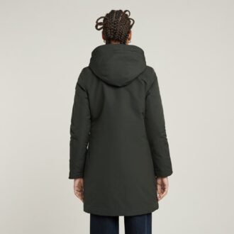 Vodan gewatteerde, slanke parka met capuchon