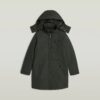 Vodan gewatteerde, slanke parka met capuchon Vodan gewatteerde, slanke parka met capuchon