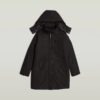 Vodan gewatteerde, slanke parka met capuchon Vodan gewatteerde, slanke parka met capuchon