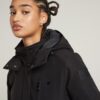 Vodan gewatteerde, slanke parka met capuchon Vodan gewatteerde, slanke parka met capuchon