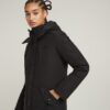 Vodan gewatteerde, slanke parka met capuchon Vodan gewatteerde, slanke parka met capuchon