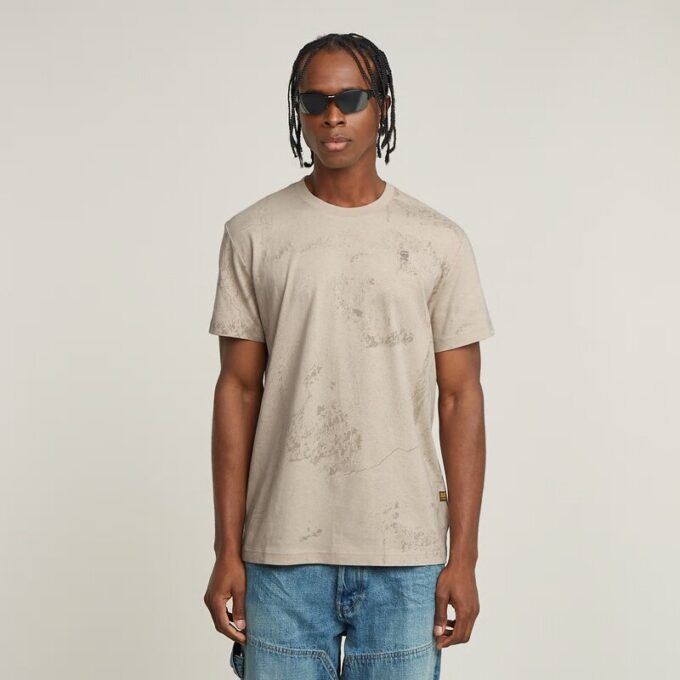 Wasbaar allover T-shirt Wasbaar allover T-shirt