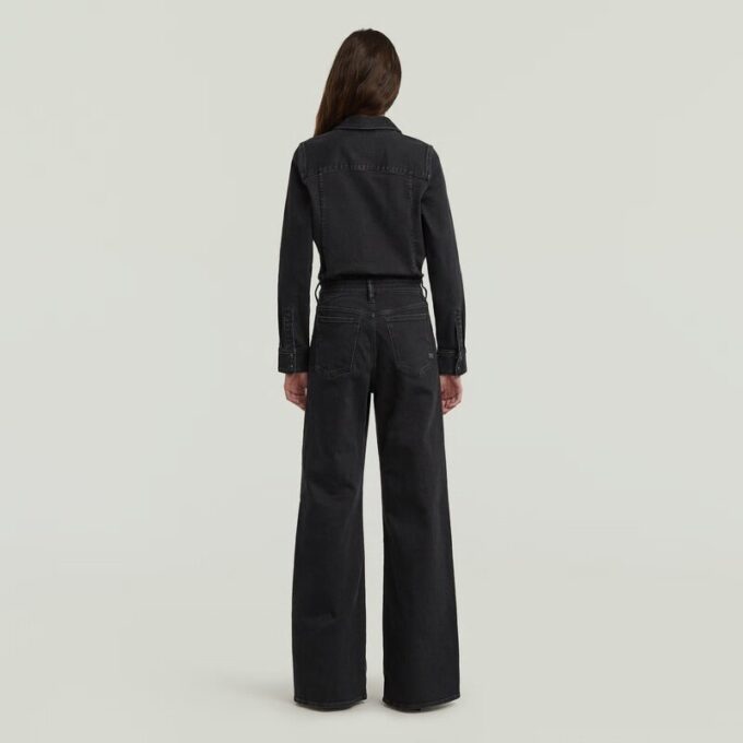 Western jumpsuit met wijde pijpen Western jumpsuit met wijde pijpen