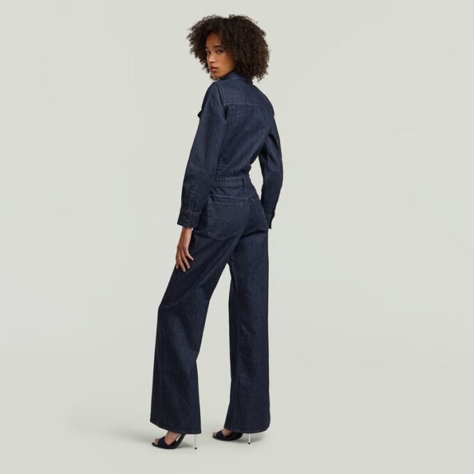 Western jumpsuit met wijde pijpen Western jumpsuit met wijde pijpen