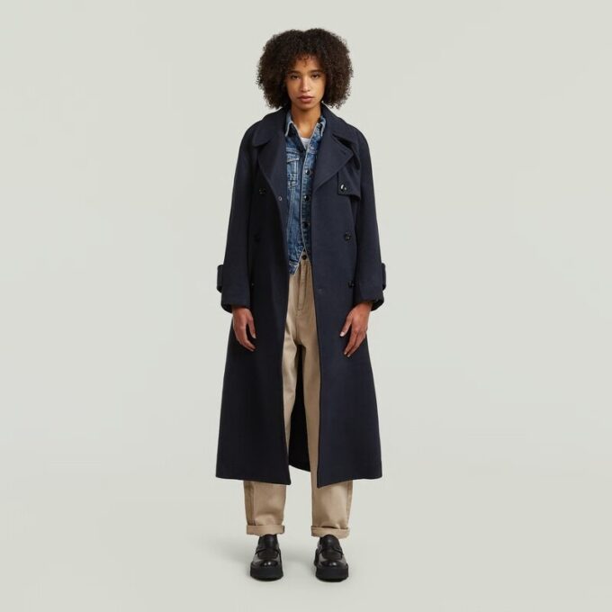 Wollen trenchcoat Wollen trenchcoat