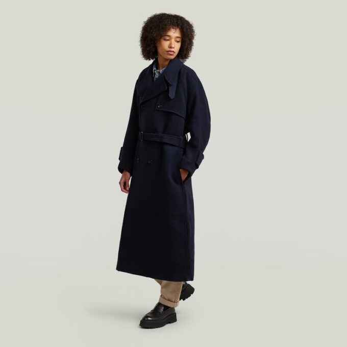 Wollen trenchcoat Wollen trenchcoat