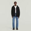 Zware gebreide hoodie met rits Zware gebreide hoodie met rits