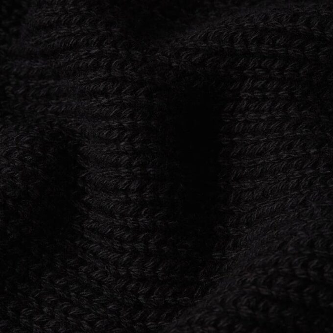 Zware gebreide hoodie met rits Zware gebreide hoodie met rits